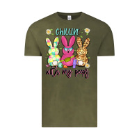 Vintage Olive chillin' with my peeps Vintage Tee - Artiststas