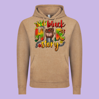 Black Her Story Vintage Hoodie Designed By Artiststas