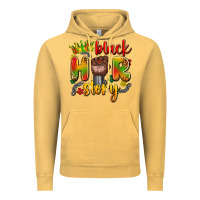 Vintage Mustard black her story Vintage Hoodie - Artiststas