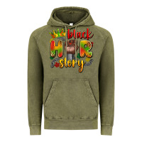 Vintage Olive black her story Vintage Hoodie - Artiststas