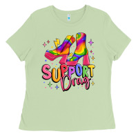 Matcha support drag pride Ladies Tee - MaliasSmallBusiness