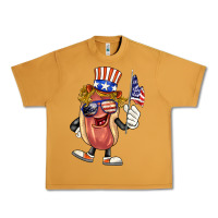 Peanut Butter 4th of july hot dog Urban Heavy Tee - BarkalooDesign
