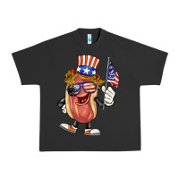 Pigment Black 4th of july hot dog Urban Heavy Tee - BarkalooDesign