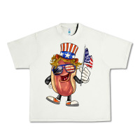 Pistachio 4th of july hot dog Urban Heavy Tee - BarkalooDesign