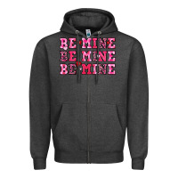 Charcoal Heather be mine Zipper Hoodie - OliviaCreatesArt