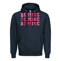 Navy be mine Zipper Hoodie - OliviaCreatesArt