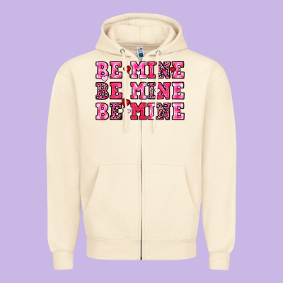 Be Mine Zipper Hoodie Designed By Oliviacreatesart