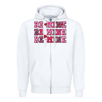 White be mine Zipper Hoodie - OliviaCreatesArt