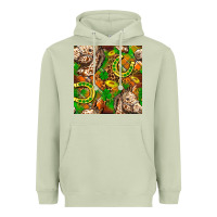 St. Patrick's Day Horse With Horseshoes Seamless Heavyweight Hoodie | Teevron