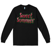 Black sweet summer watermelon Long Sleeve Tee - NancyCooperArtShop