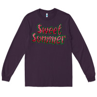 Plum sweet summer watermelon Long Sleeve Tee - NancyCooperArtShop