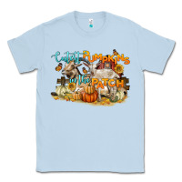 Dusty Blue cutest pumpkins in the patch Classic Tee - LillyAllenDesigns