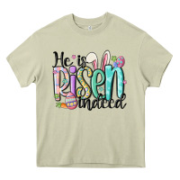 Mossy he is risen indeed Heavy Core Tee - MaliasSmallBusiness