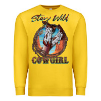 Lemon Stay Wild Cowgirl Premium Sweatshirt - FaDigitalArtStudio