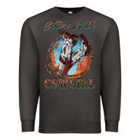 Smoke Stay Wild Cowgirl Premium Sweatshirt - FaDigitalArtStudio