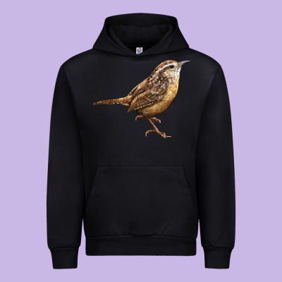 Ccarolina Wren Urban Hoodie Designed By Lillyallendesigns