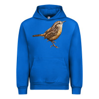 Cobalt Ccarolina Wren Urban Hoodie - LillyAllenDesigns