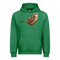 Emerald Ccarolina Wren Urban Hoodie - LillyAllenDesigns