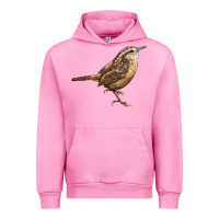 Fuchsia Pink Ccarolina Wren Urban Hoodie - LillyAllenDesigns