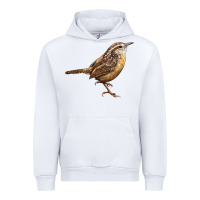 White Ccarolina Wren Urban Hoodie - LillyAllenDesigns