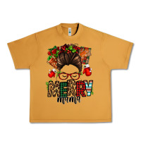 Peanut Butter Christmas merry mama messy bun Urban Heavy Tee - Jasminsmagicworld
