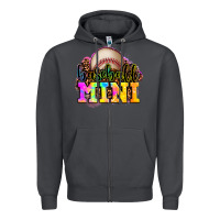 Smoke baseball mini Zipper Hoodie - OliviaCreatesArt