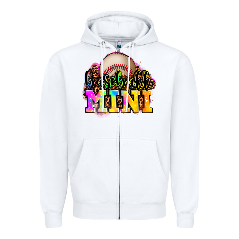 Baseball Mini Zipper Hoodie by OliviaCreatesArt | Teevron