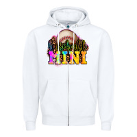 White baseball mini Zipper Hoodie - OliviaCreatesArt
