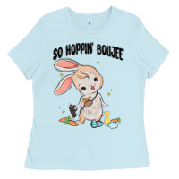Baby Blue so hoppin boujee easter bunny  belt bag ins Ladies Tee - MaliasSmallBusiness