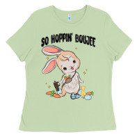 Matcha so hoppin boujee easter bunny  belt bag ins Ladies Tee - MaliasSmallBusiness