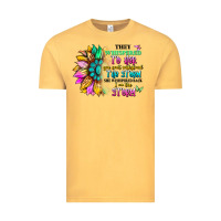 Vintage Mustard they whispered to her you can't withstand the stor Vintage Tee - Artiststas