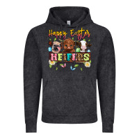 Vintage Black happy easter heifers Vintage Hoodie - Artiststas