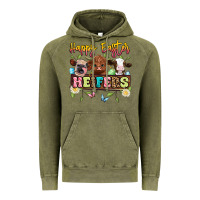 Vintage Olive happy easter heifers Vintage Hoodie - Artiststas