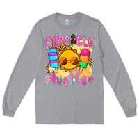 Heather Grey popsicle hustler Long Sleeve Tee - NancyCooperArtShop