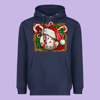 Baseball Christmas Heavyweight Hoodie Designed By Fadigitalartstudio