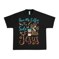 Black give me coffee with a side of jesus Urban Heavy Tee - JahusDesignShop