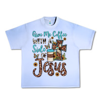 Grape Ice give me coffee with a side of jesus Urban Heavy Tee - JahusDesignShop