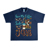 Navy give me coffee with a side of jesus Urban Heavy Tee - JahusDesignShop