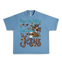 Pebble Blue give me coffee with a side of jesus Urban Heavy Tee - JahusDesignShop