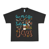Pigment Black give me coffee with a side of jesus Urban Heavy Tee - JahusDesignShop