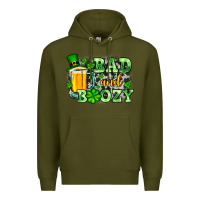 Army Green St. Patrick's Bad and boozy Premium Hoodie - OliviaCreatesArt