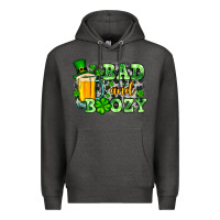 Charcoal Heather St. Patrick's Bad and boozy Premium Hoodie - OliviaCreatesArt