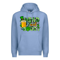 Colony Blue St. Patrick's Bad and boozy Premium Hoodie - OliviaCreatesArt