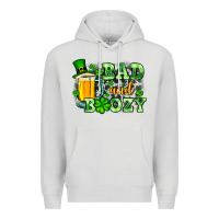 Dove Grey St. Patrick's Bad and boozy Premium Hoodie - OliviaCreatesArt