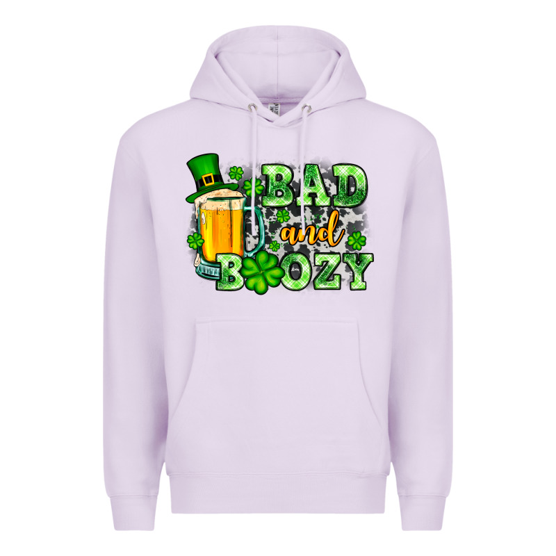 St. Patrick's Bad And Boozy Premium Hoodie by OliviaCreatesArt | Teevron