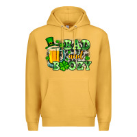 Mustard St. Patrick's Bad and boozy Premium Hoodie - OliviaCreatesArt