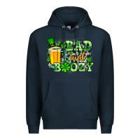 Navy St. Patrick's Bad and boozy Premium Hoodie - OliviaCreatesArt
