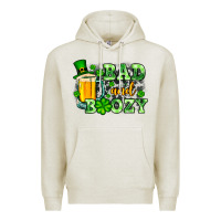 Oatmeal Heather St. Patrick's Bad and boozy Premium Hoodie - OliviaCreatesArt