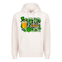 Pale Pink St. Patrick's Bad and boozy Premium Hoodie - OliviaCreatesArt