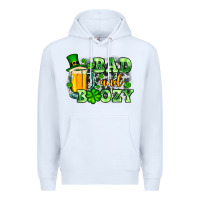 White St. Patrick's Bad and boozy Premium Hoodie - OliviaCreatesArt